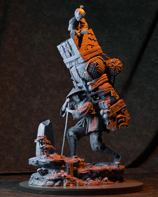 Bokka And The Obariyon Statue 3D-Printed Kit