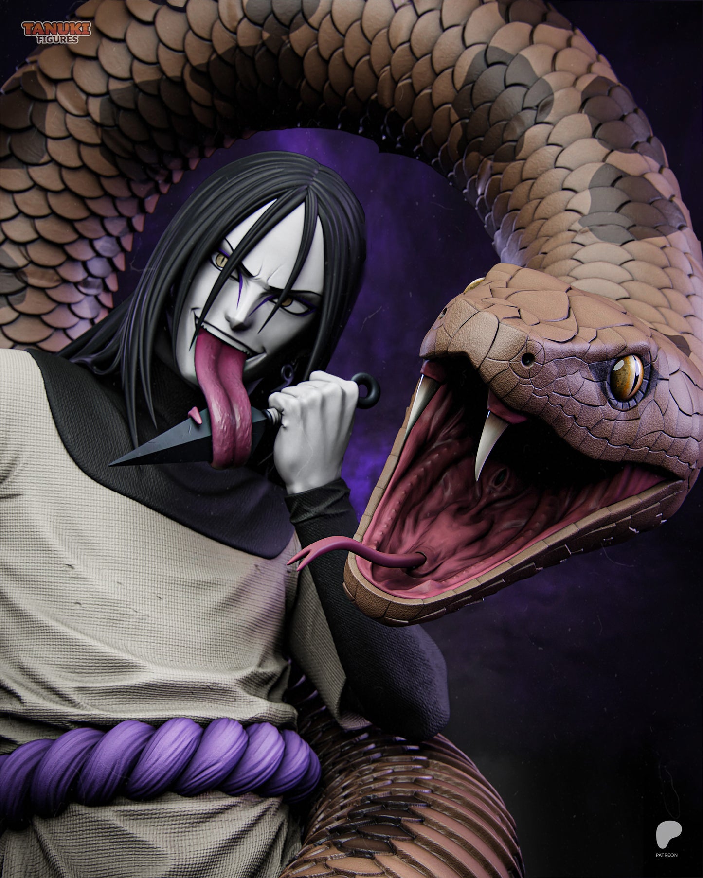 Orochimaru (Naruto) Statue