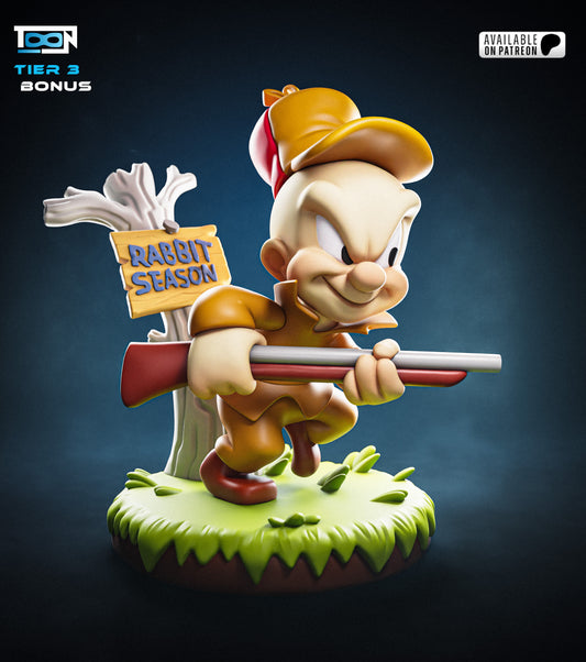 Elmer Fudd Statue 3D-Printed Kit