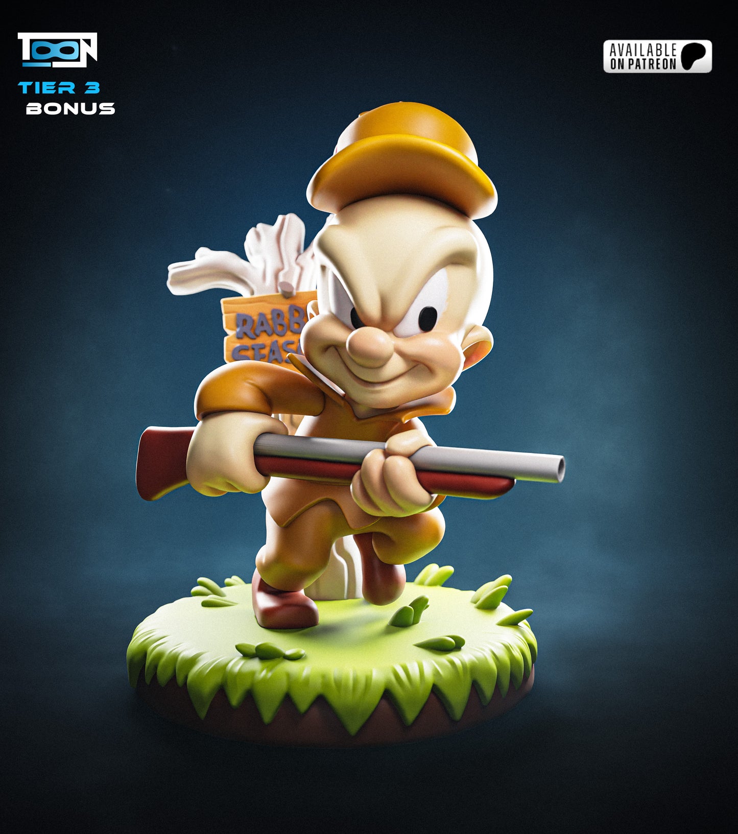 Elmer Fudd Statue 3D-Printed Kit