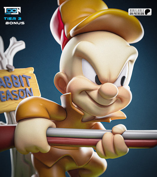 Elmer Fudd Statue 3D-Printed Kit