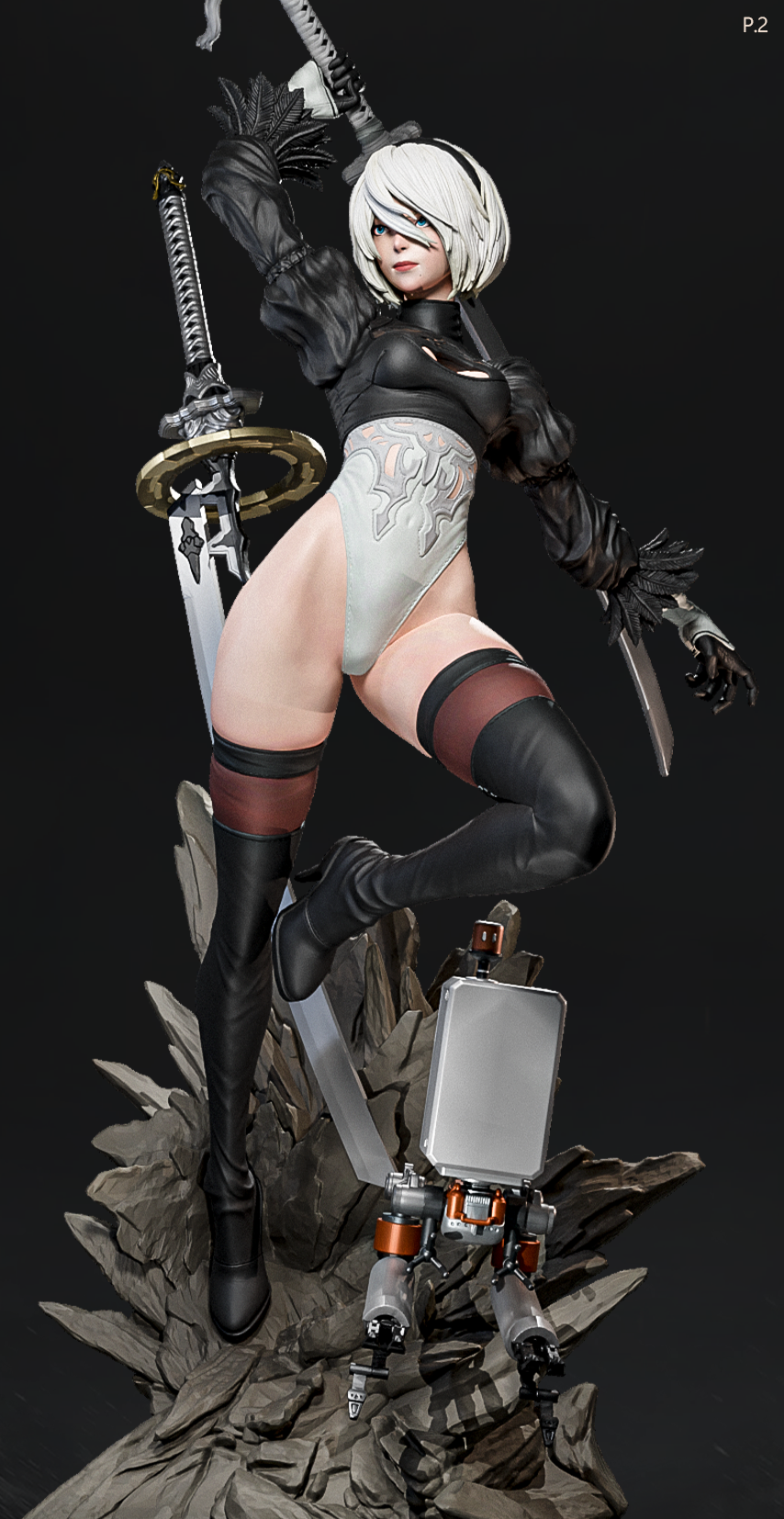 2B (Pose 2) Statue