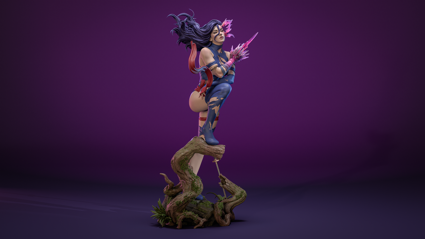 Savage Land Psylocke Statue 3D-Printed Kit