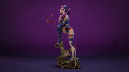 Savage Land Psylocke Statue 3D-Printed Kit