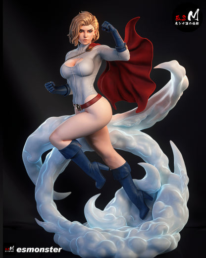 Power Girl Statue 3D-Printed Kit