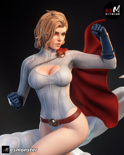 Power Girl Statue 3D-Printed Kit