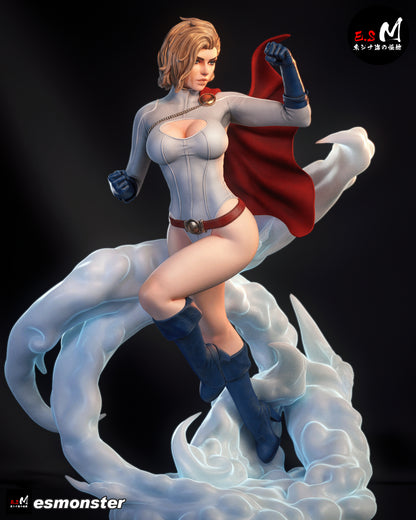 Power Girl Statue 3D-Printed Kit