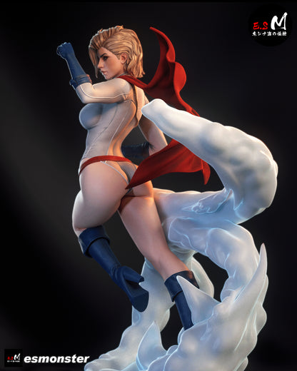 Power Girl Statue 3D-Printed Kit