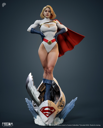 Power Girl Statue 3D-Printed Kit