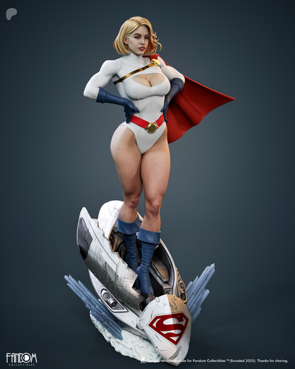 Power Girl Statue 3D-Printed Kit