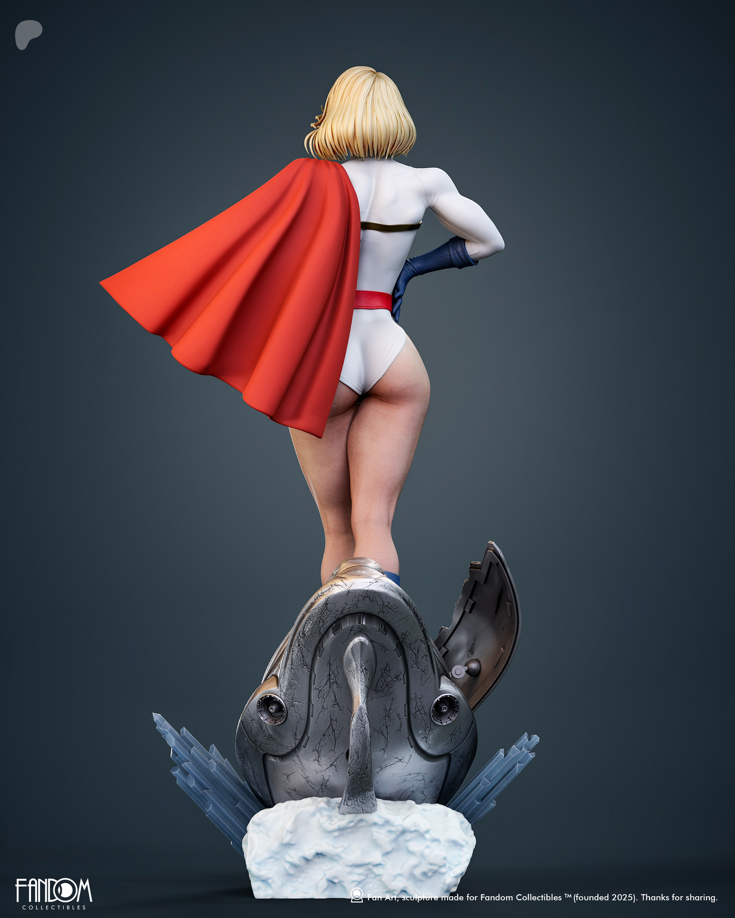 Power Girl Statue 3D-Printed Kit