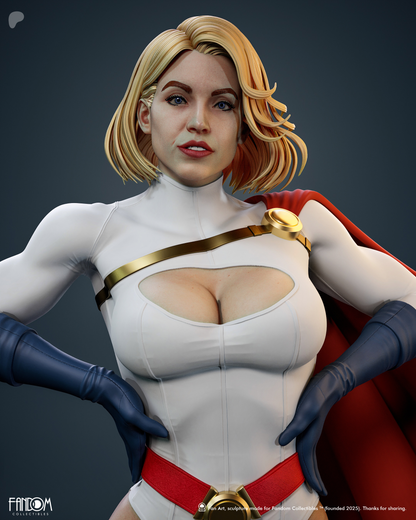 Power Girl Statue 3D-Printed Kit