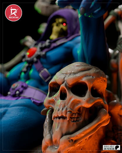 Skeletor Statue 3D-Printed Kit