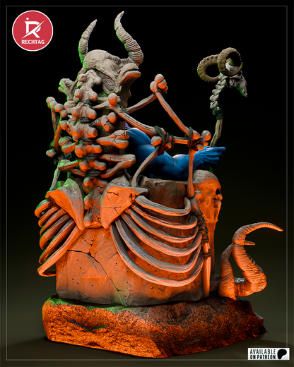 Skeletor Statue 3D-Printed Kit