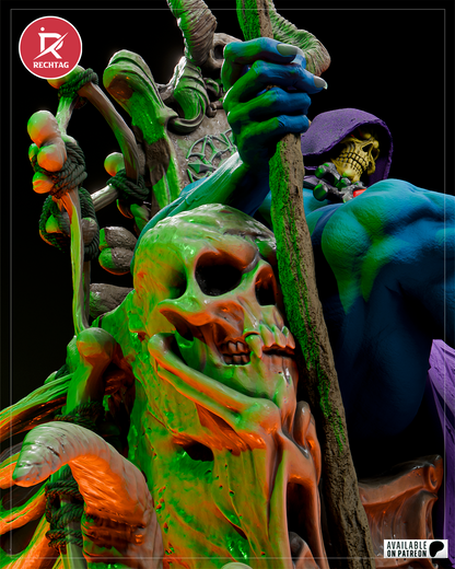 Skeletor Statue 3D-Printed Kit