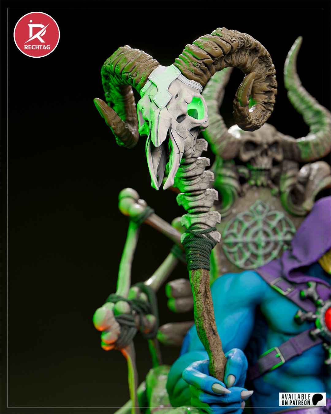 Skeletor Statue 3D-Printed Kit