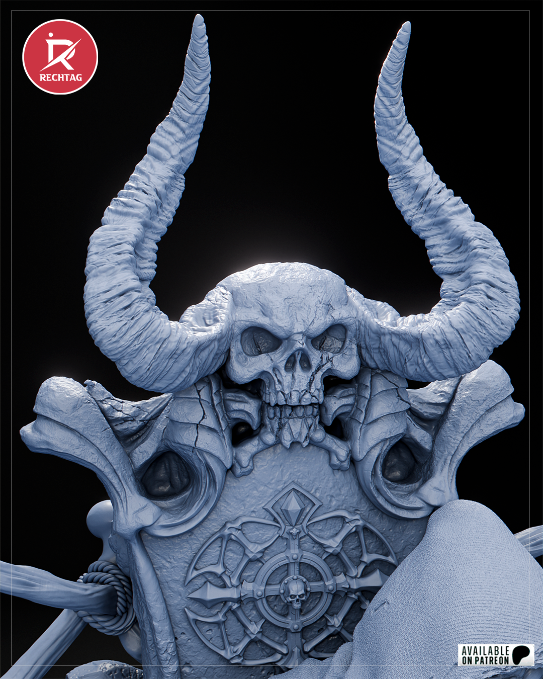 Skeletor Statue 3D-Printed Kit