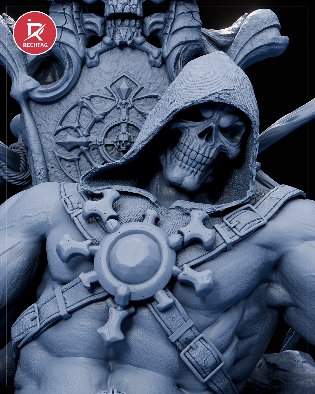 Skeletor Statue 3D-Printed Kit