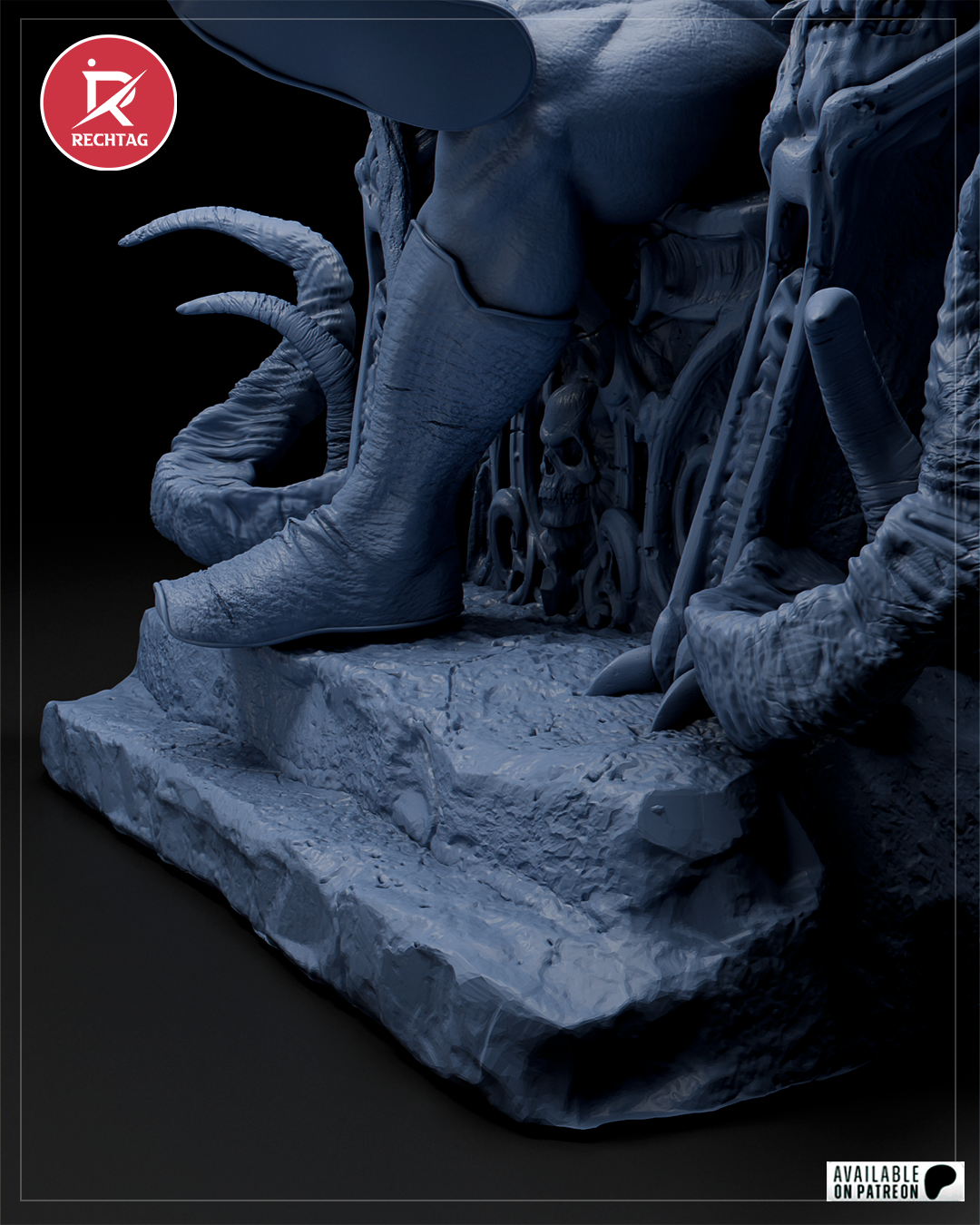 Skeletor Statue 3D-Printed Kit