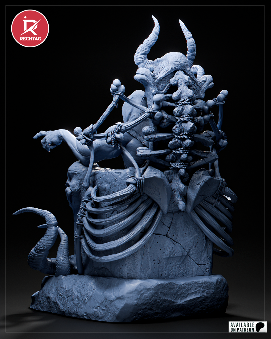 Skeletor Statue 3D-Printed Kit