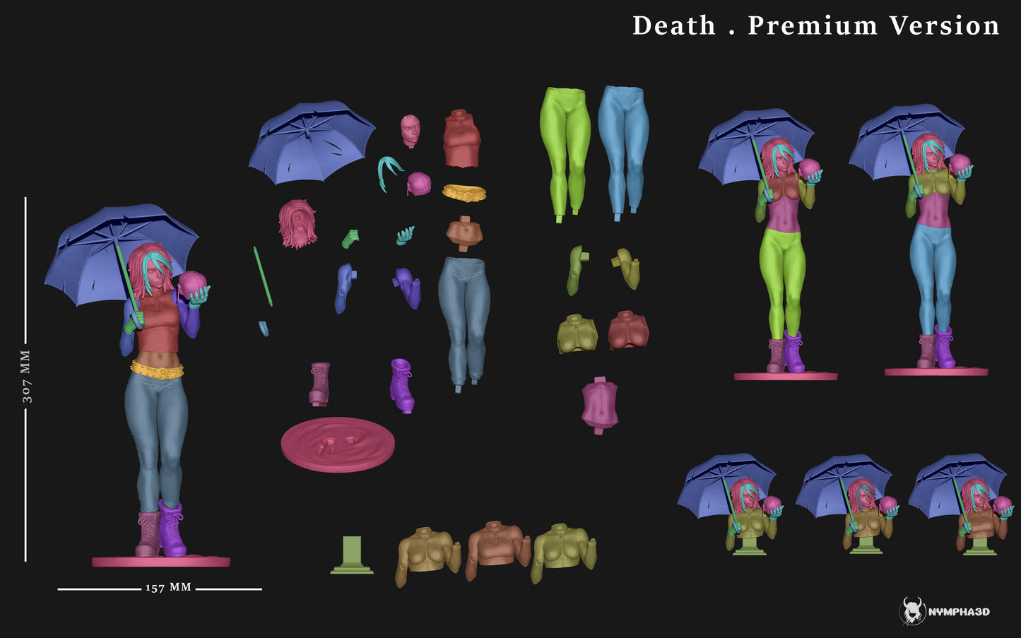 Death Statue 3D-Printed Kit