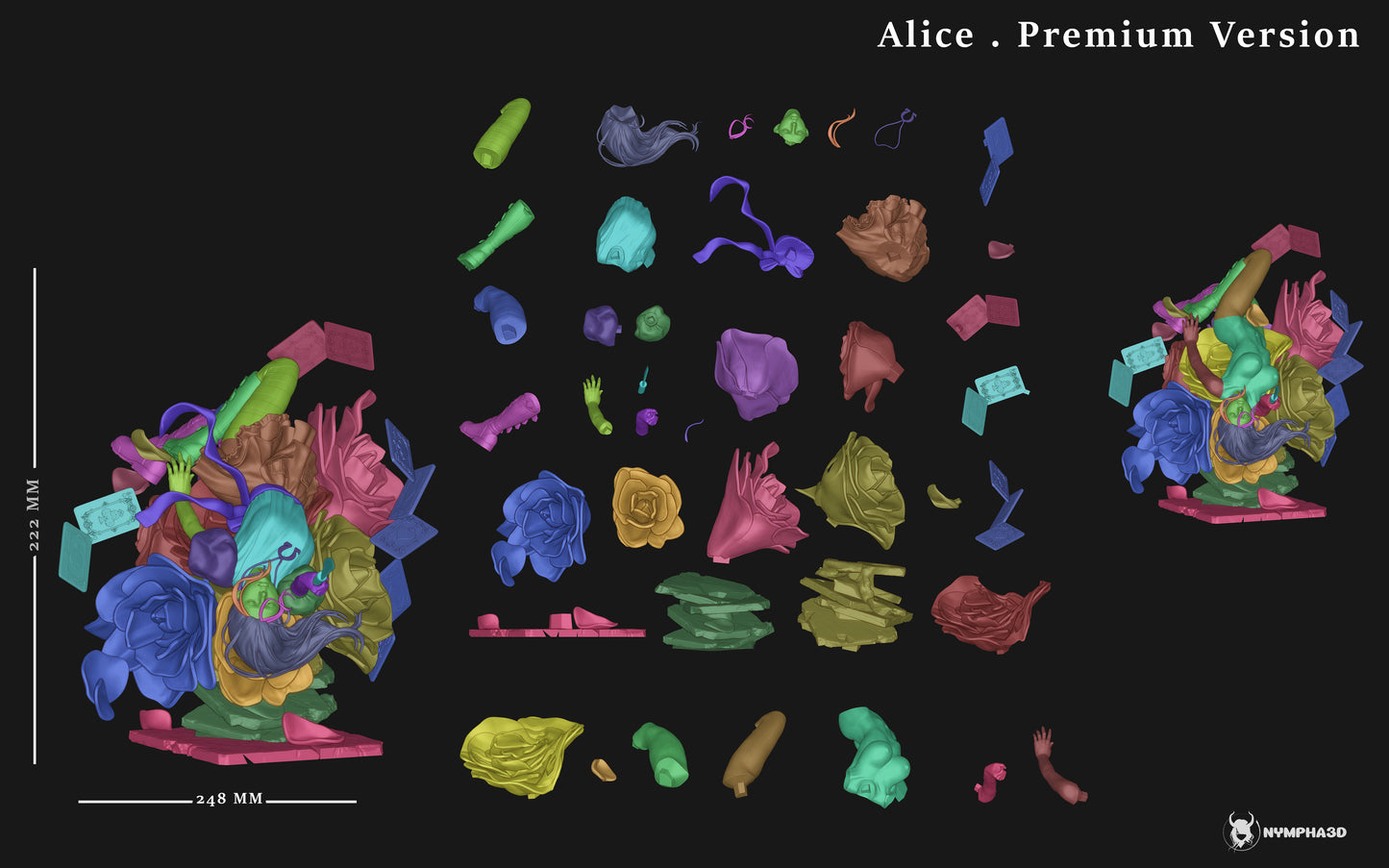 Alice Statue 3D-Printed Kit