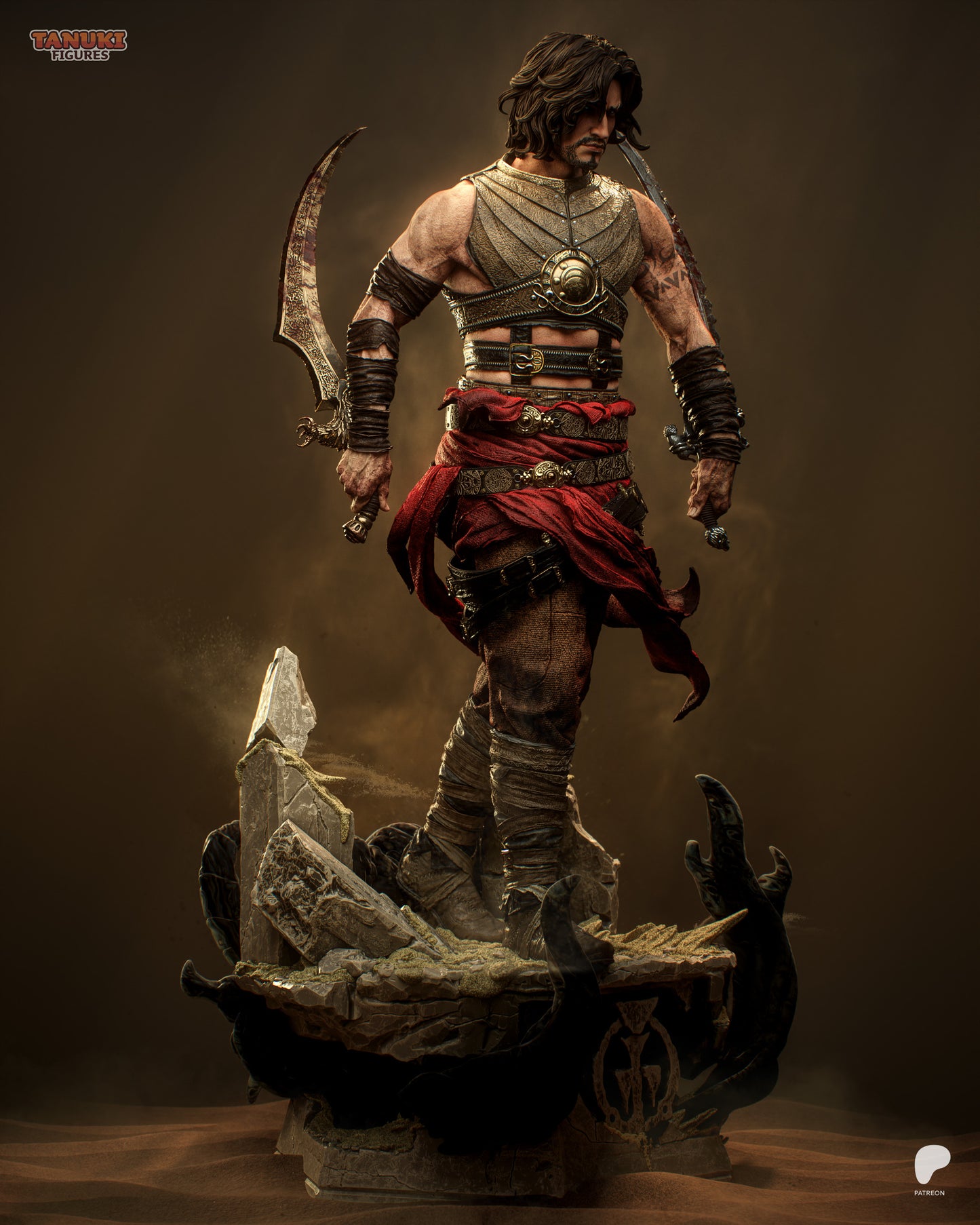 Prince Of Persia Statue 3D-Printed Kit
