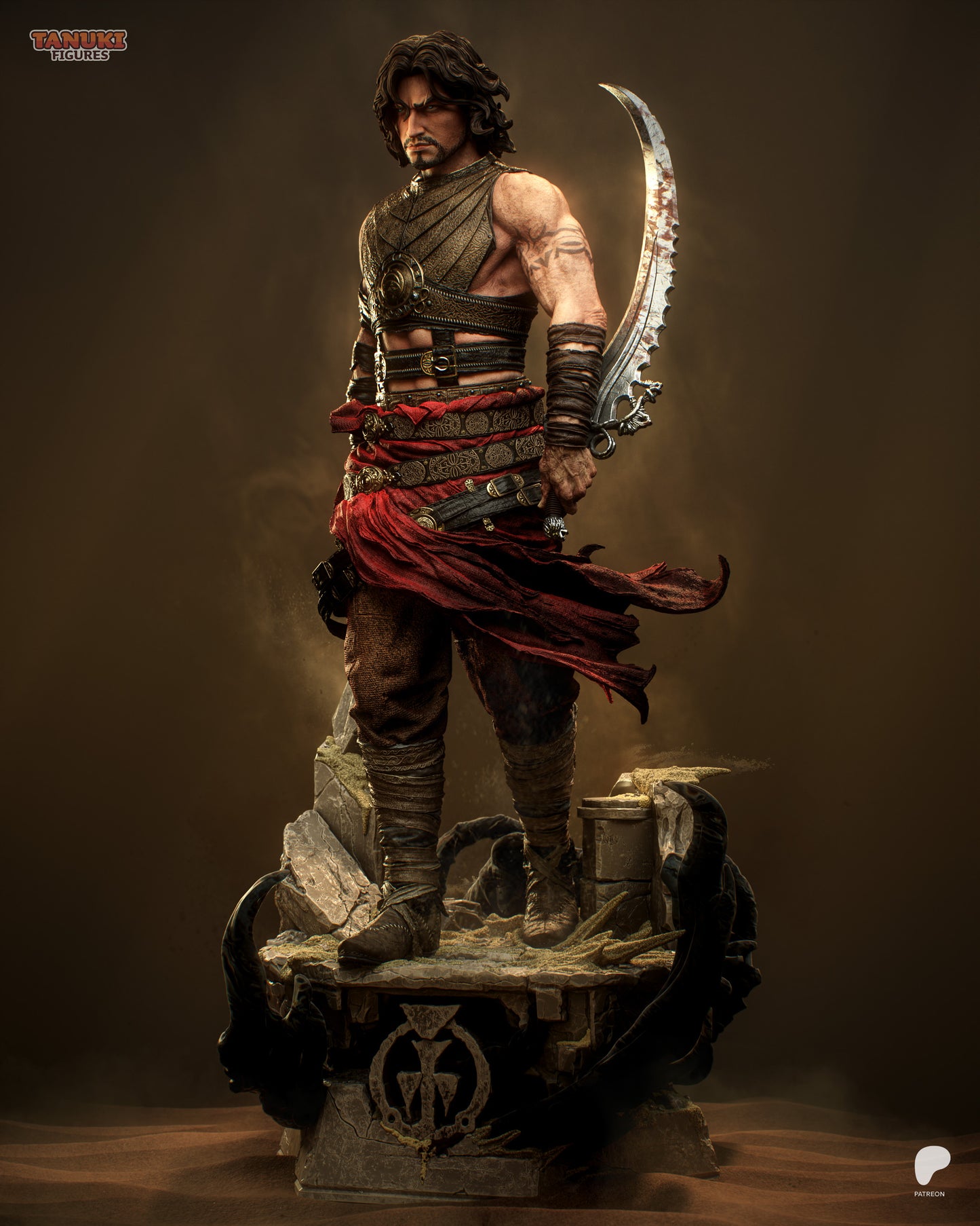 Prince Of Persia Statue 3D-Printed Kit