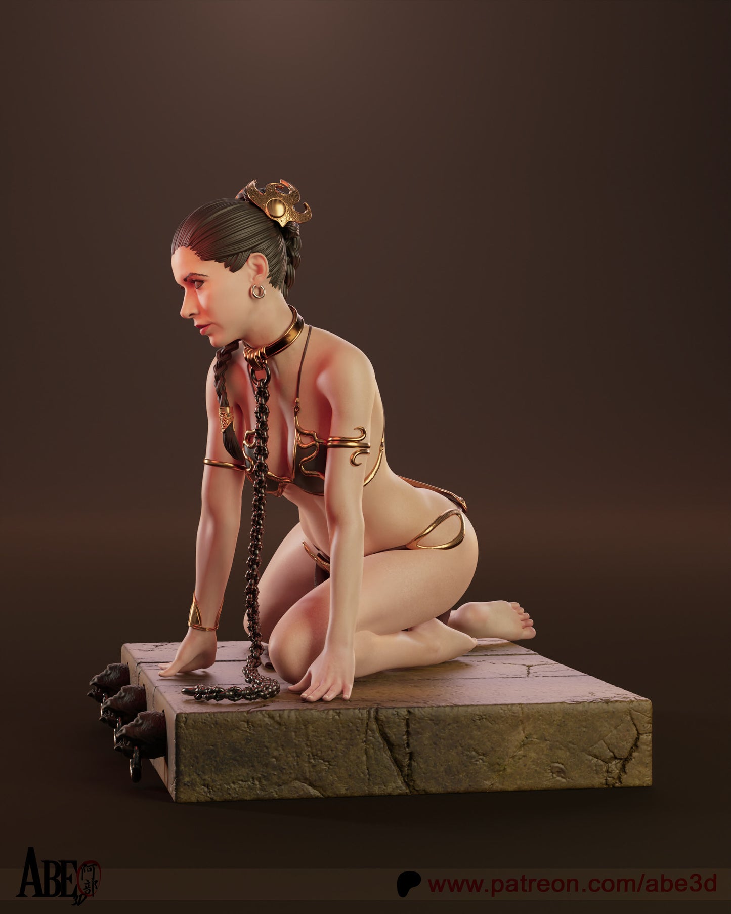 Princess Leia Statue 3D-Printed Kit