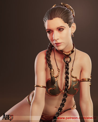 Princess Leia Statue 3D-Printed Kit