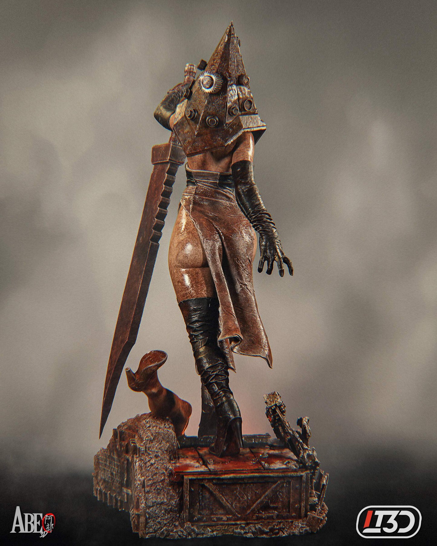 Pyramid Head Statue 3D-Printed Kit
