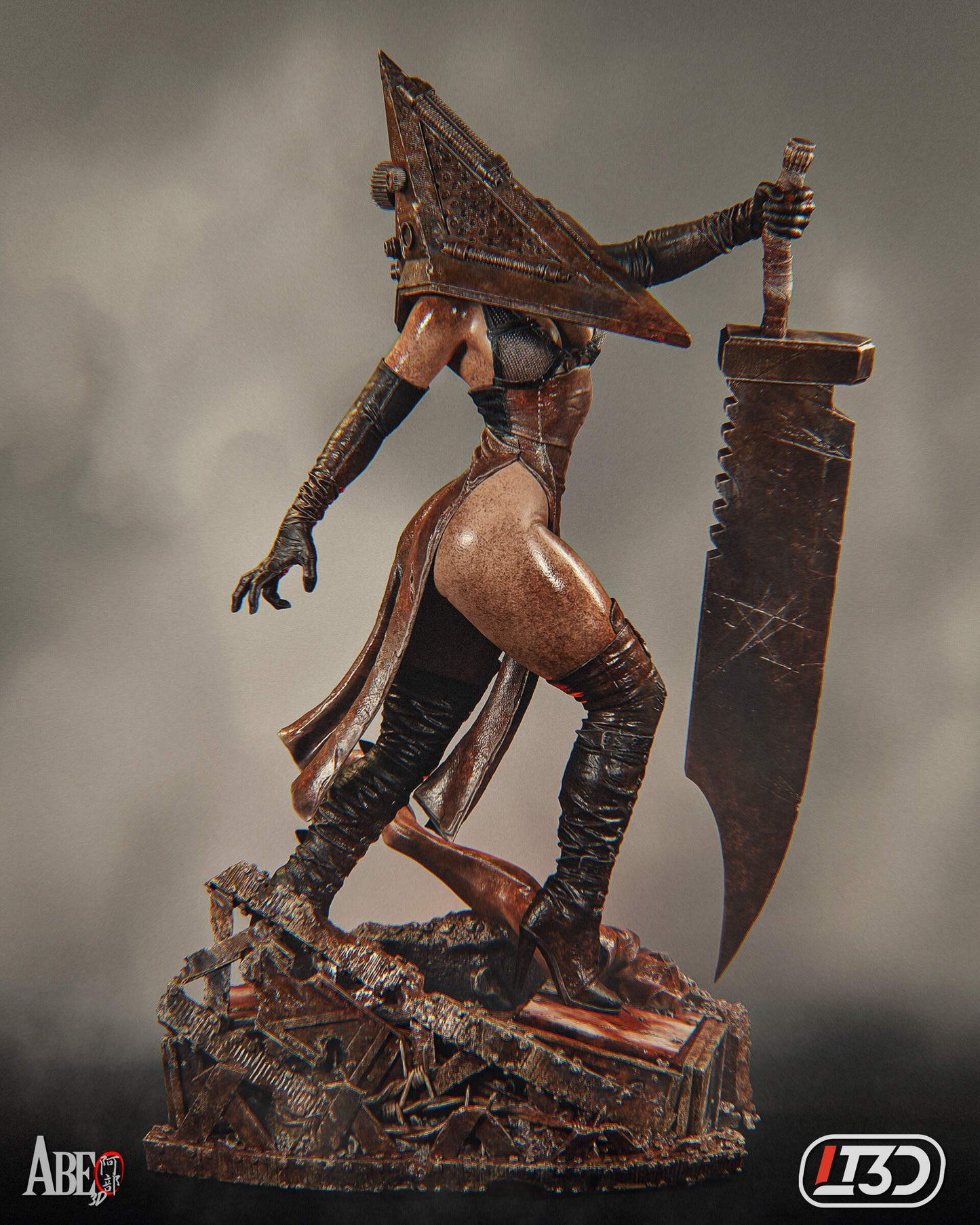 Pyramid Head Statue 3D-Printed Kit