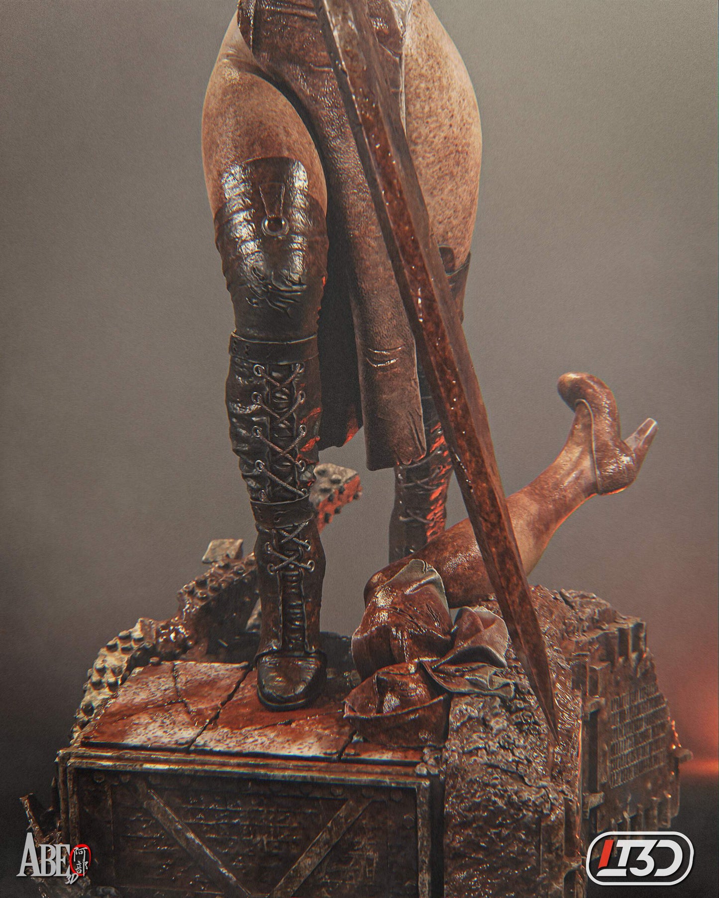 Pyramid Head Statue 3D-Printed Kit