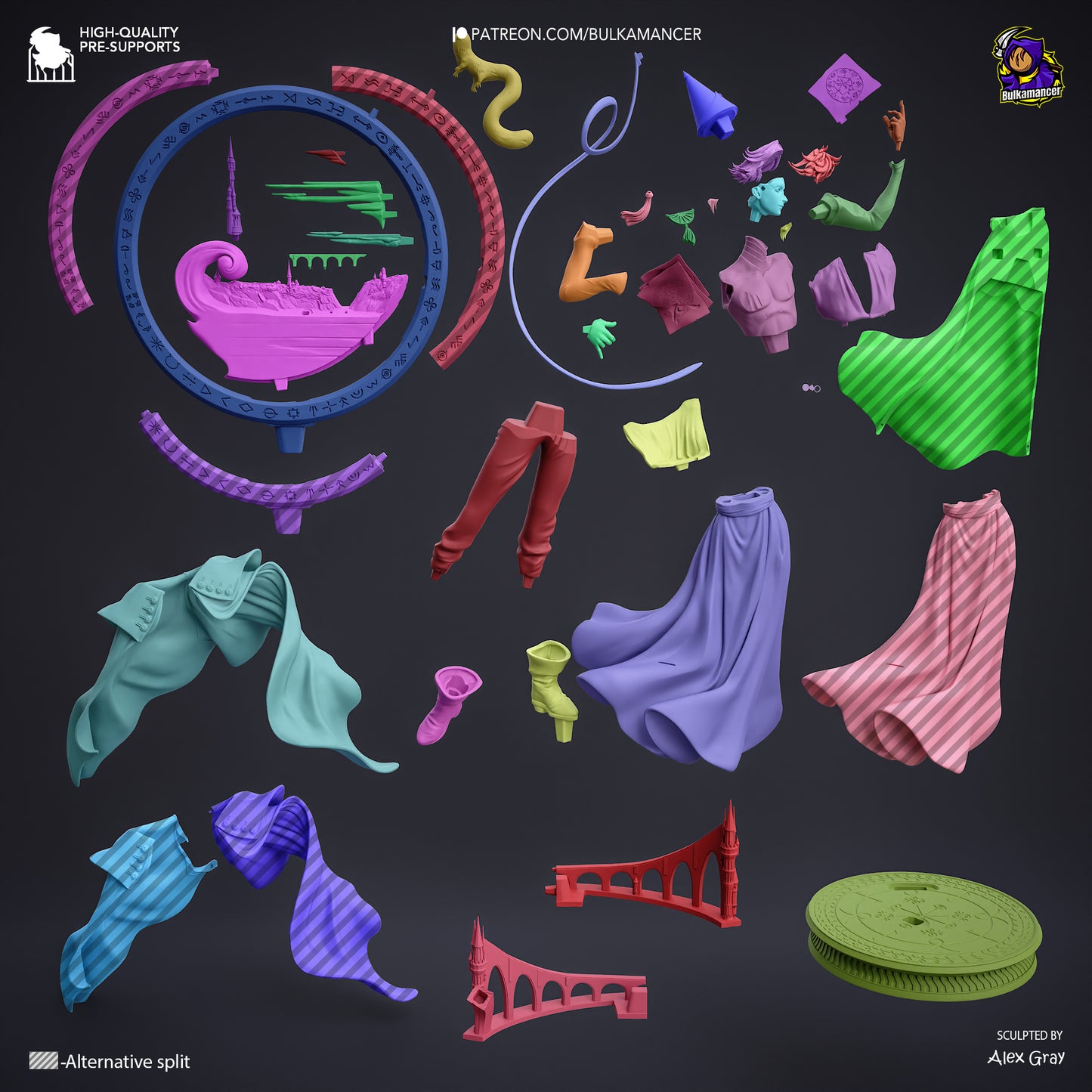 Quifrey Statue 3D-Printed Kit
