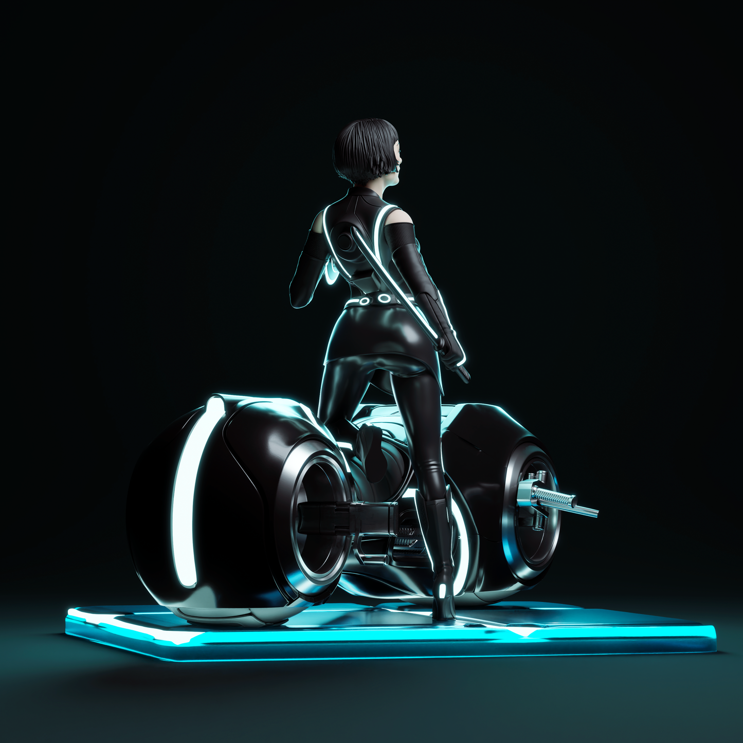Quorra Statue