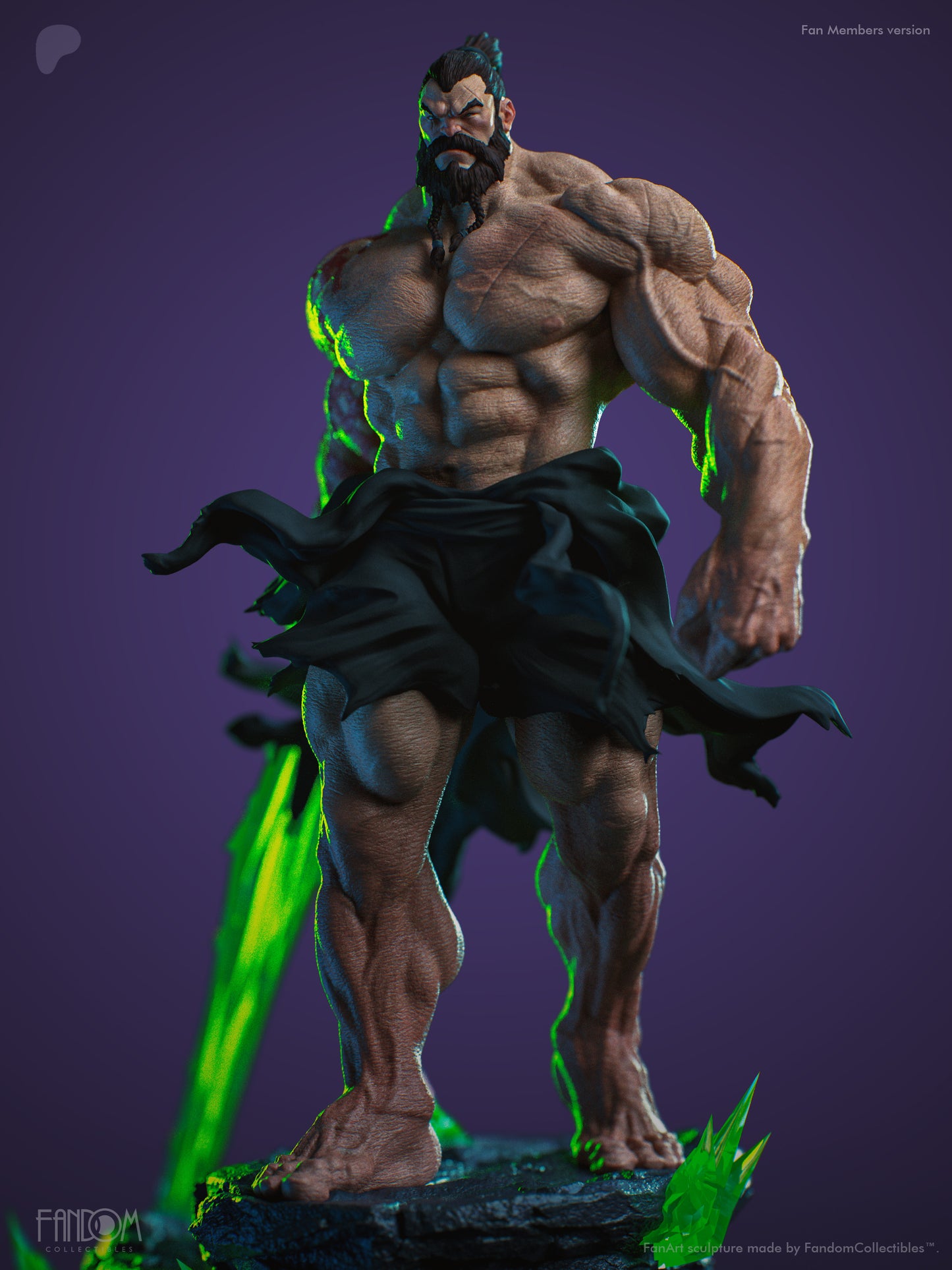 Absolute Ra's Al Ghul Statue 3D-Printed Kit