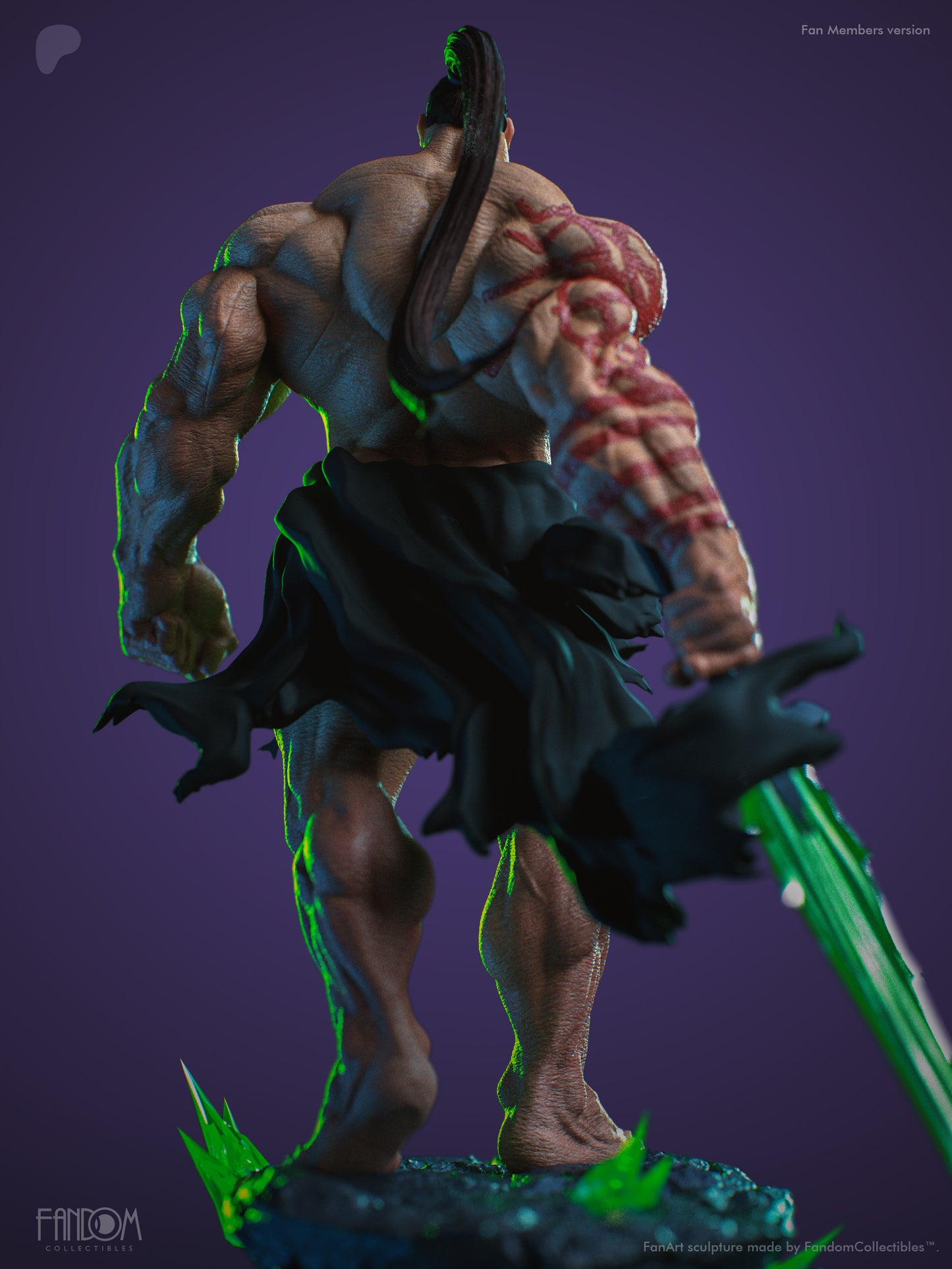Absolute Ra's Al Ghul Statue 3D-Printed Kit