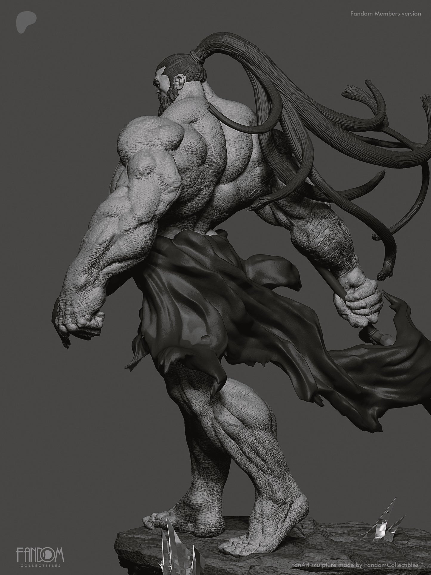 Absolute Ra's Al Ghul Statue 3D-Printed Kit