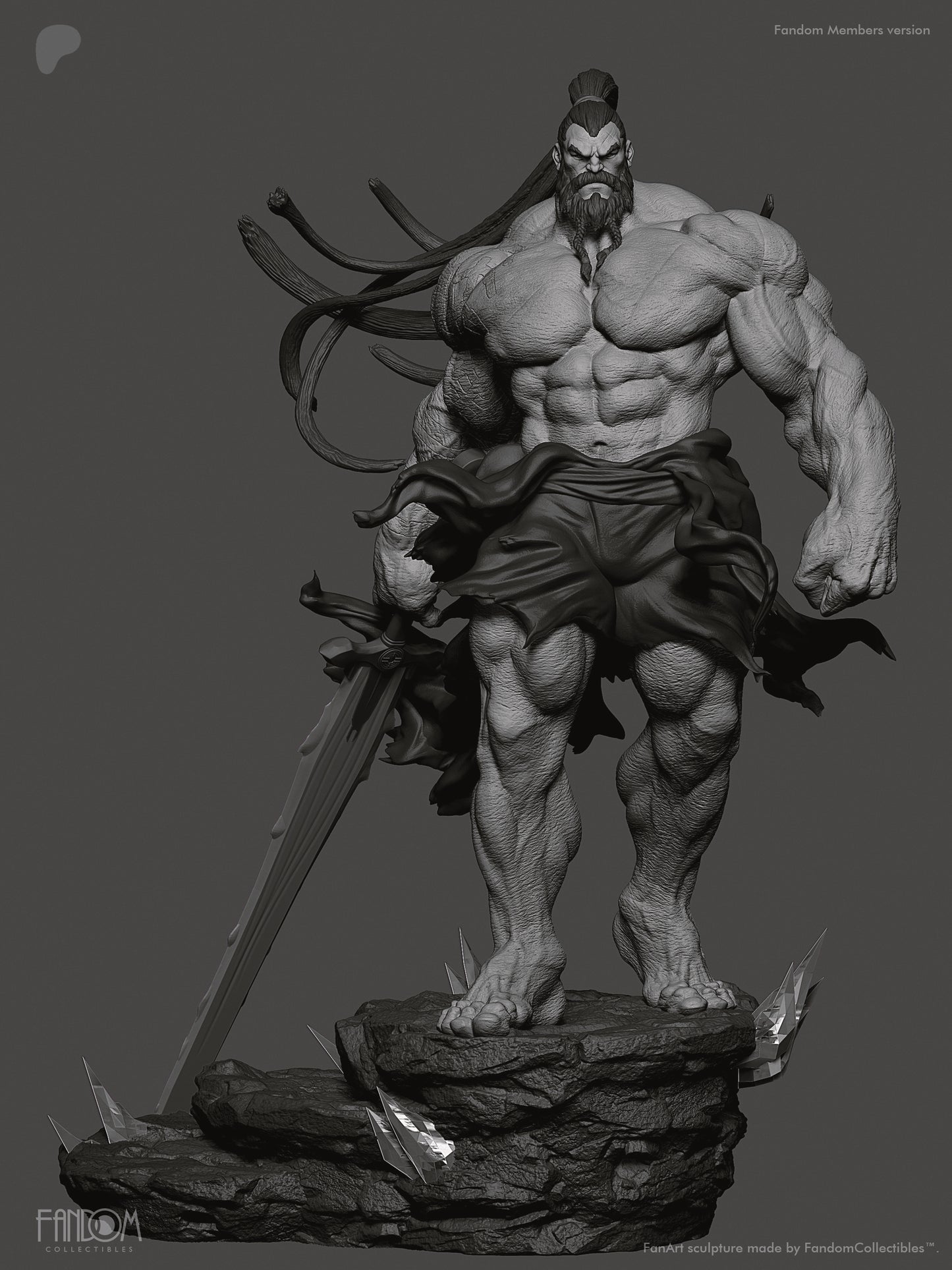 Absolute Ra's Al Ghul Statue 3D-Printed Kit
