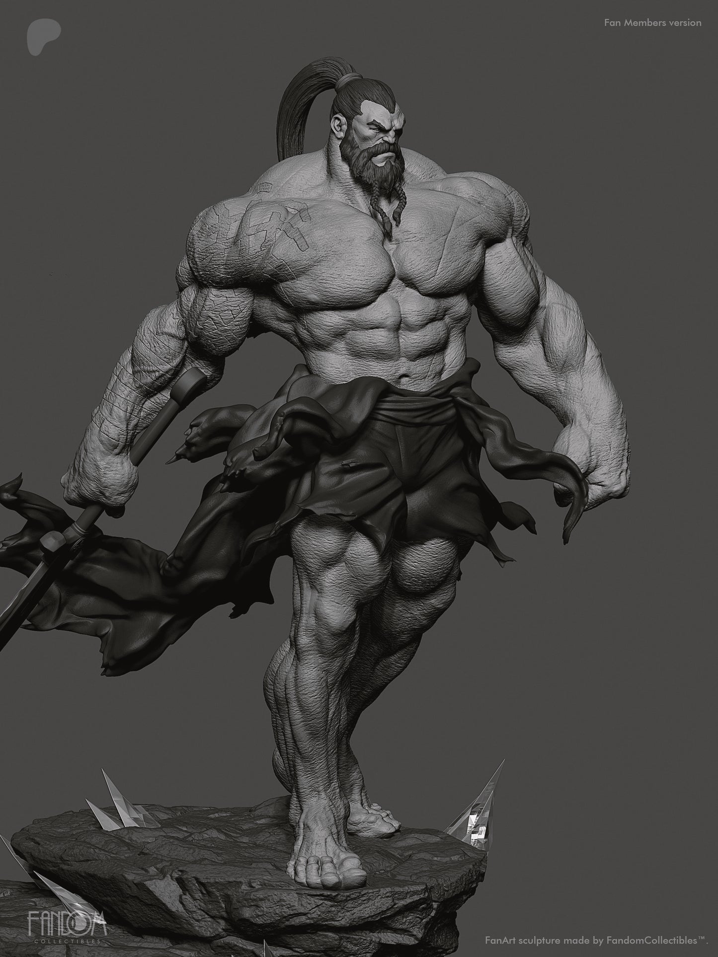 Absolute Ra's Al Ghul Statue 3D-Printed Kit