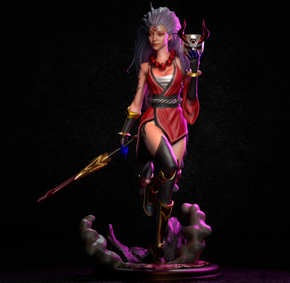 Blood Moon Diana Statue