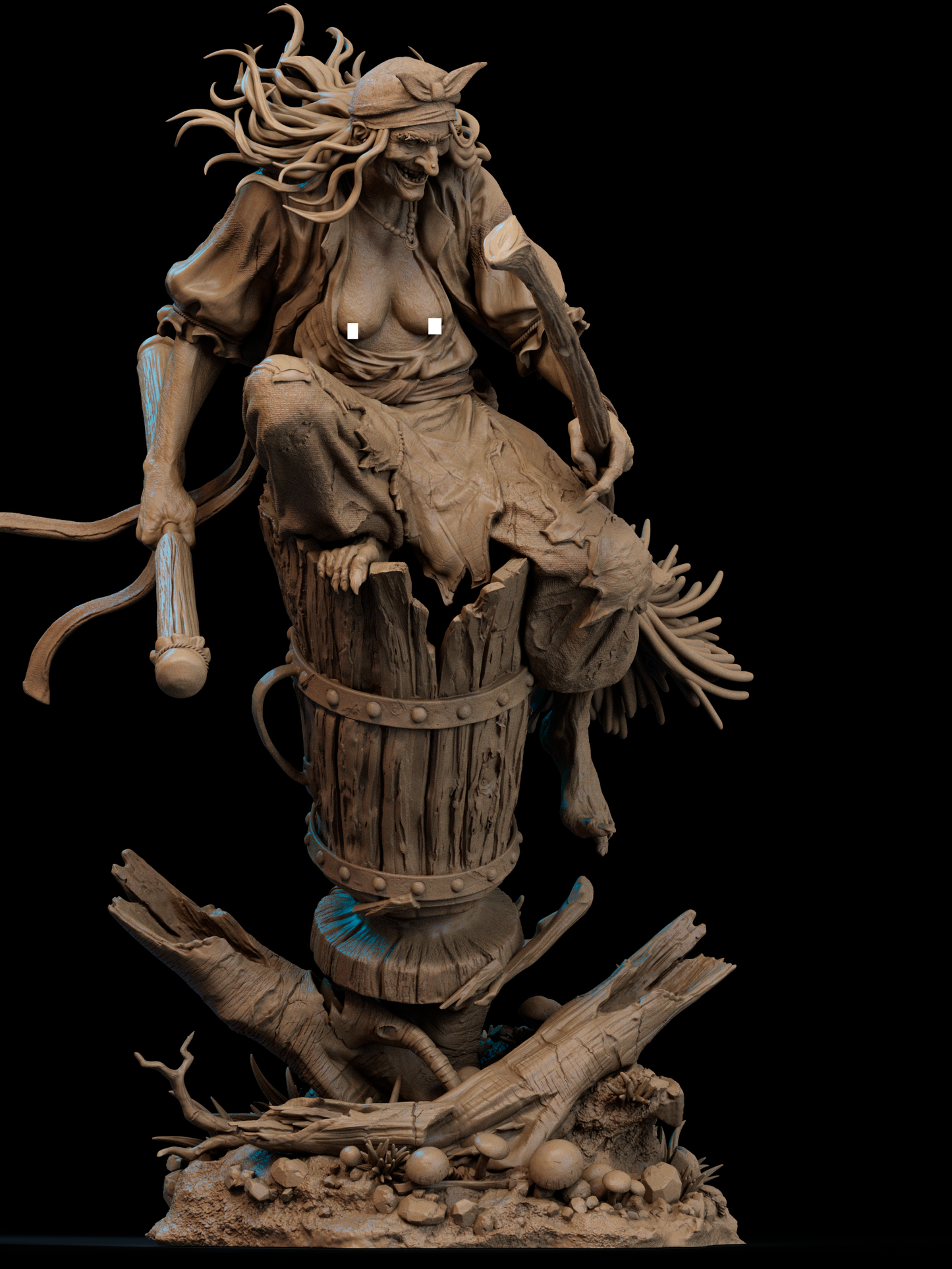 Baba Yaga Statue