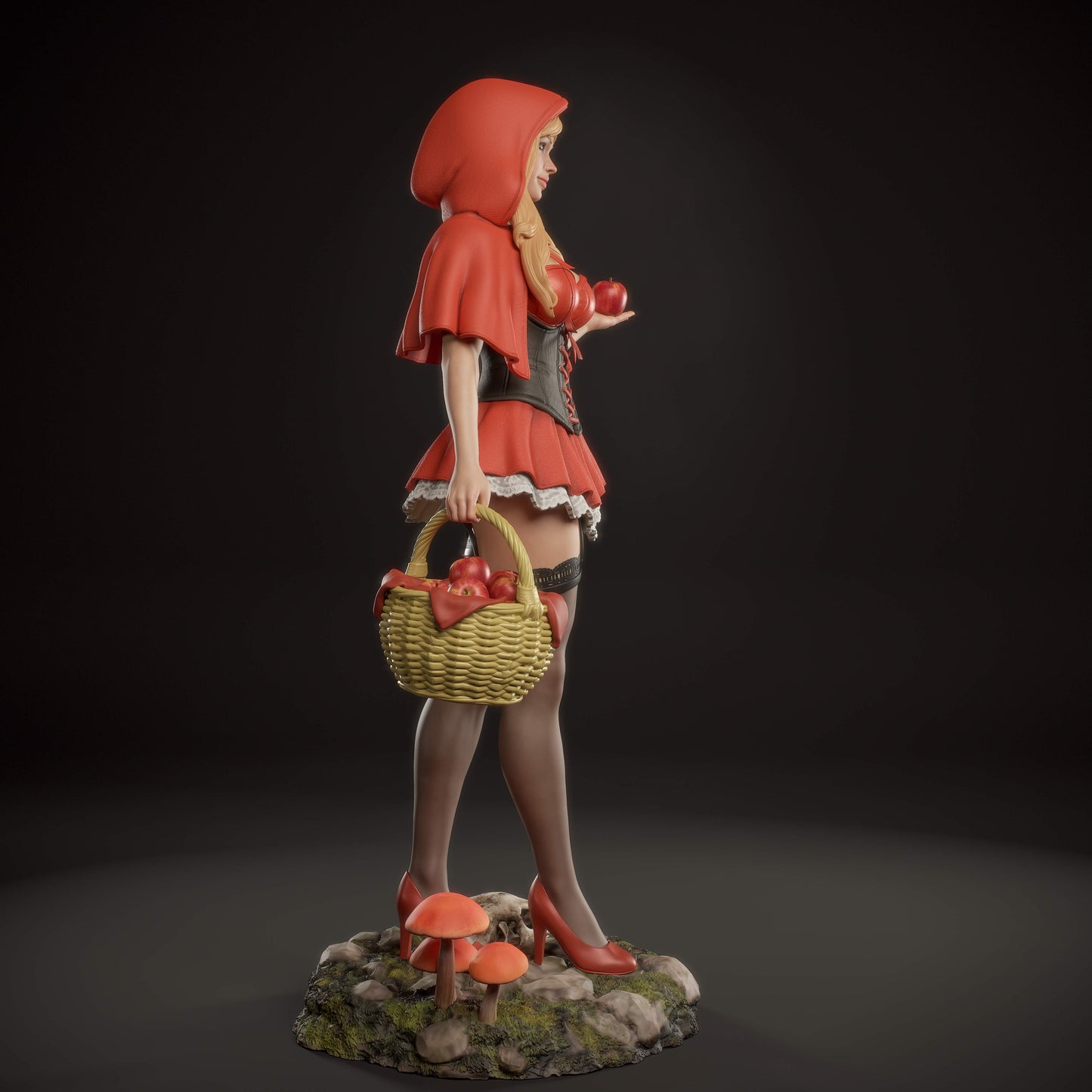 Red Riding Hood Statue 3D-Printed Kit