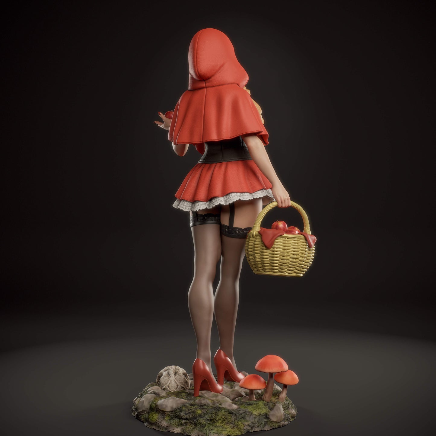 Red Riding Hood Statue 3D-Printed Kit