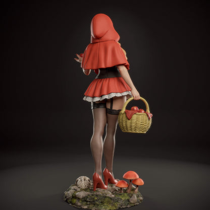 Red Riding Hood Statue 3D-Printed Kit