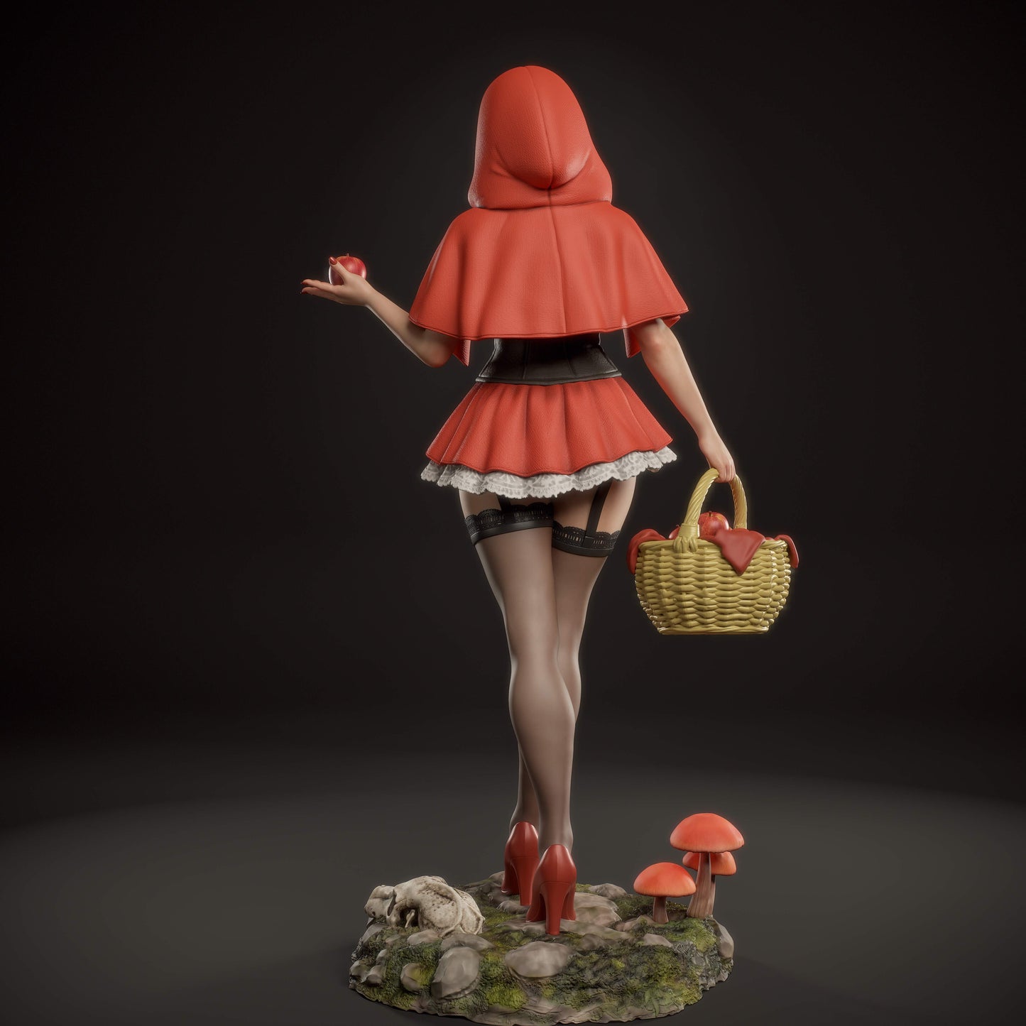 Red Riding Hood Statue 3D-Printed Kit