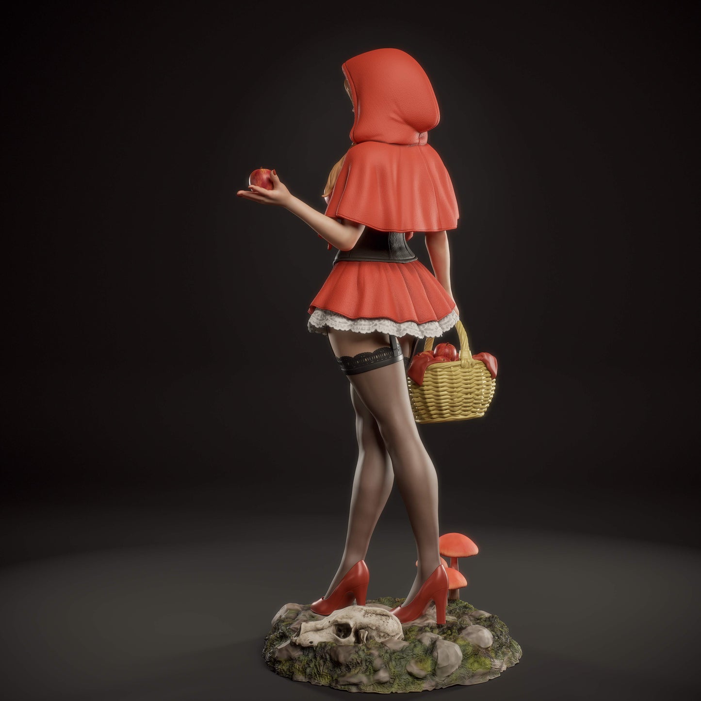 Red Riding Hood Statue 3D-Printed Kit