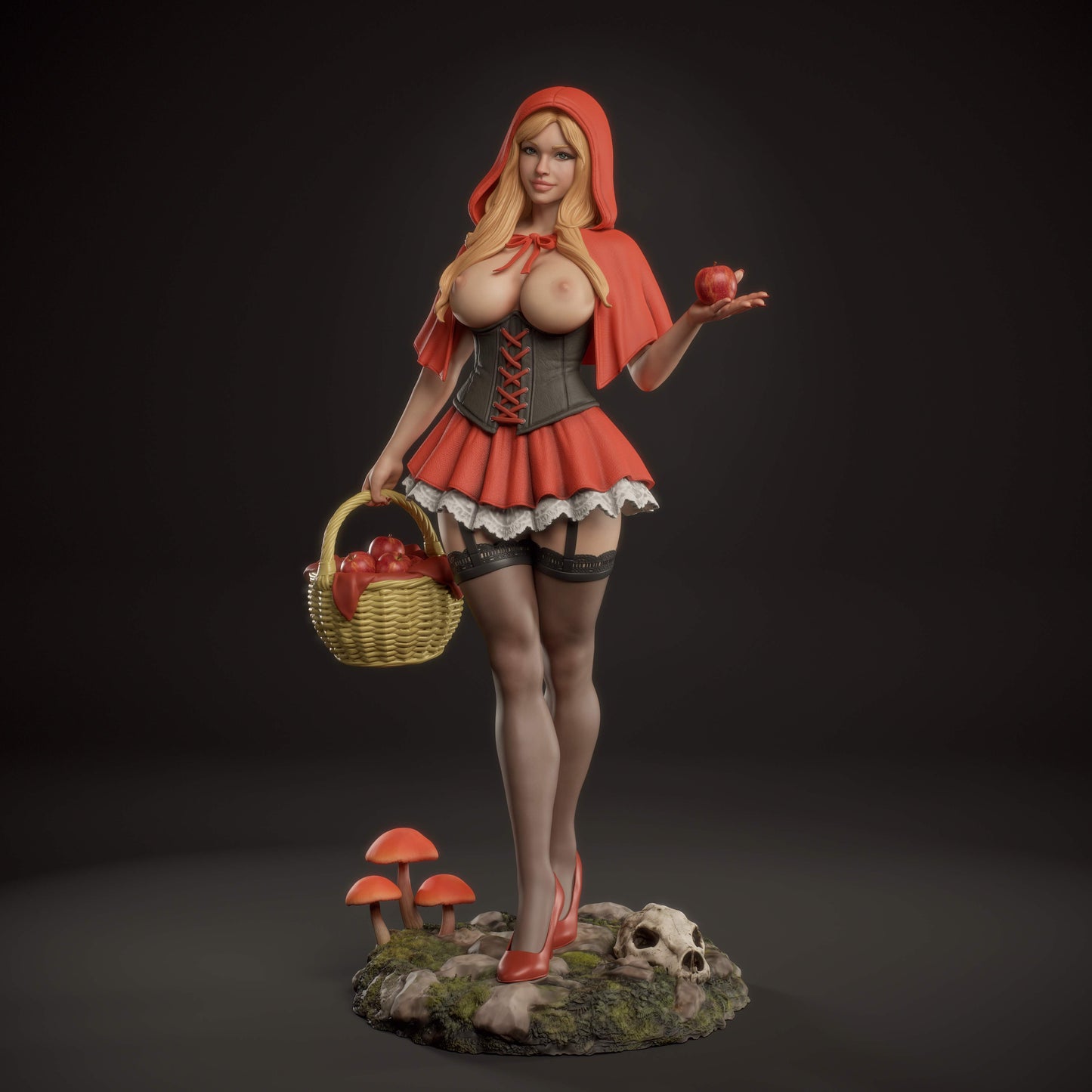 Red Riding Hood Statue 3D-Printed Kit