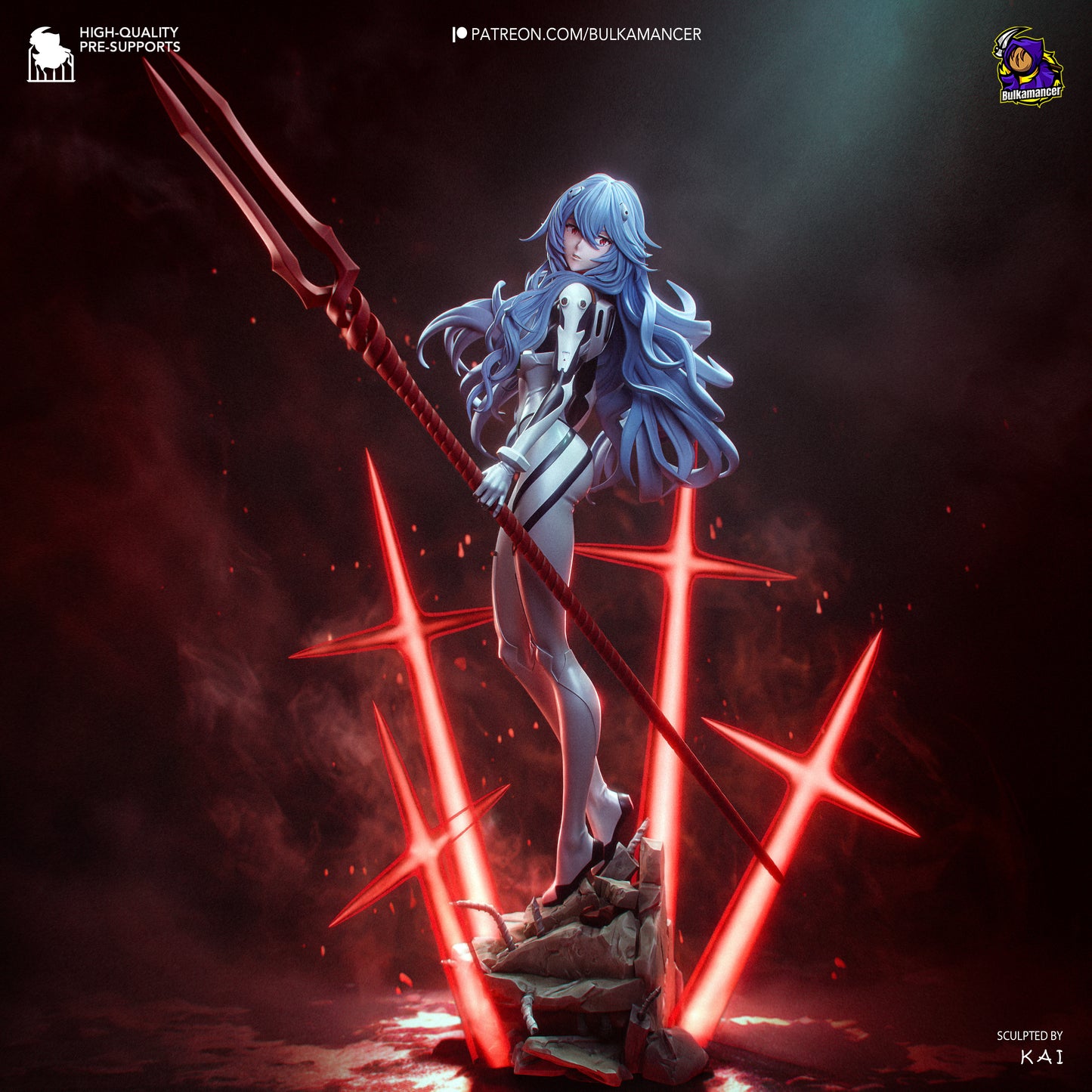 Rei Statue 3D-Printed Kit