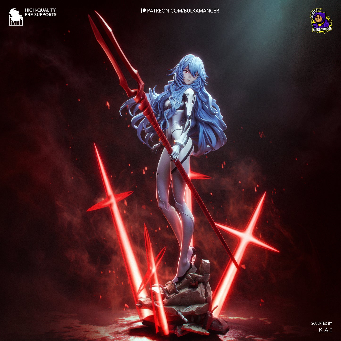 Rei Statue 3D-Printed Kit